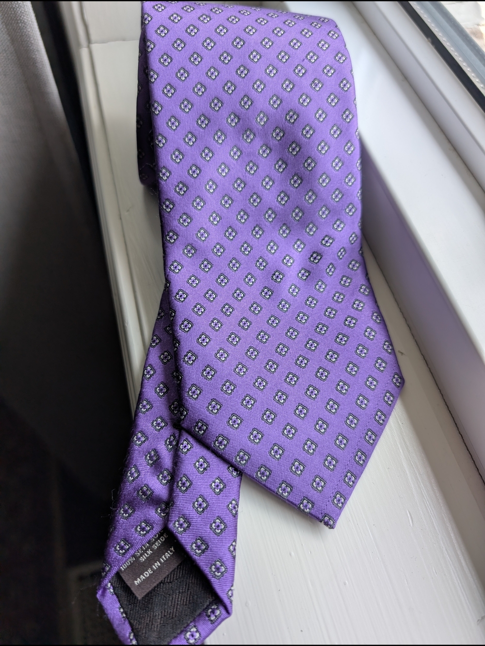 Canali Purple Silk Tie